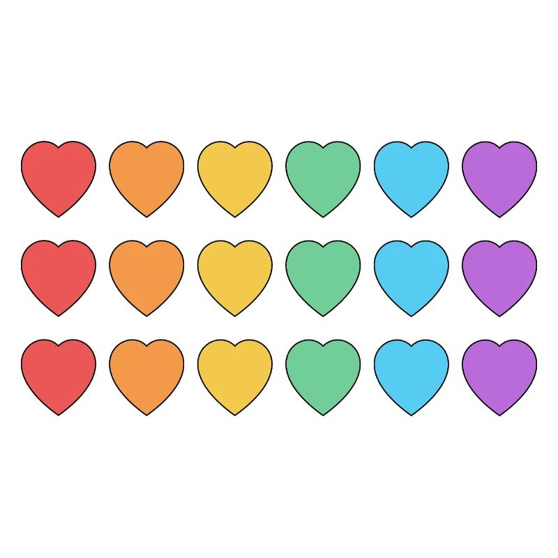 Regenbogenherzen LGBT Pride