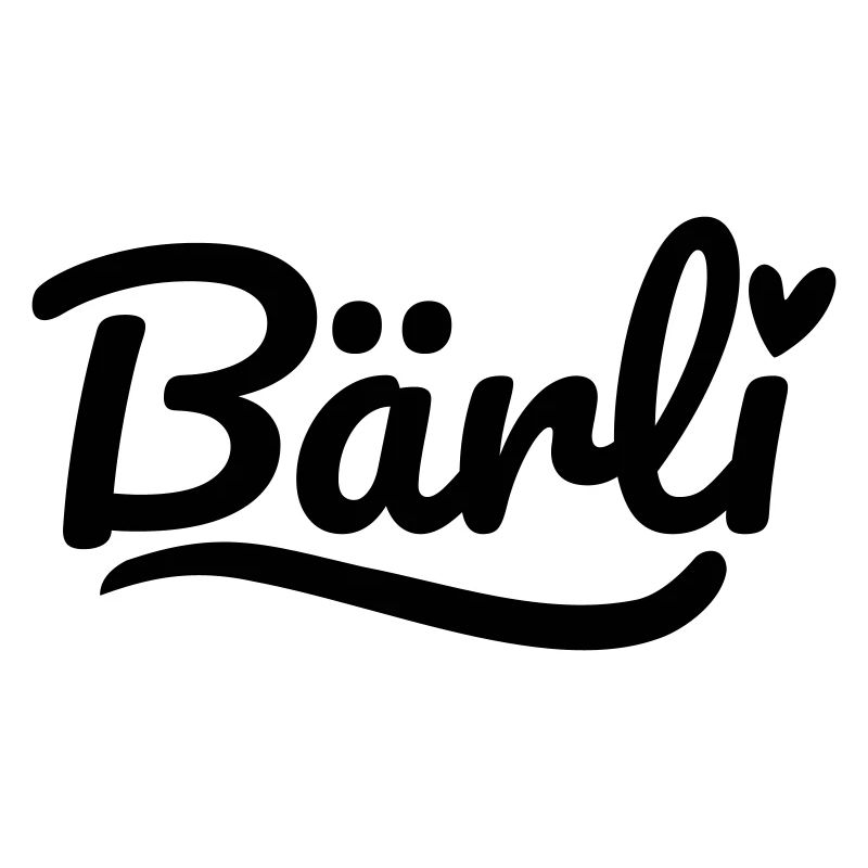Bärli Schrift Herz