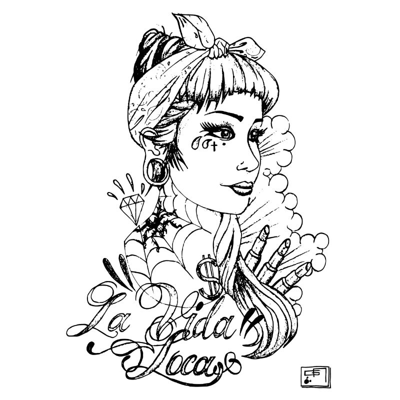 tätowiert Mädchen