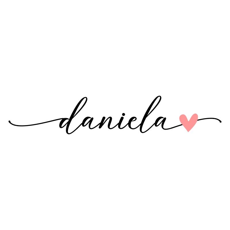 Daniela Last name First name Calligraphy Script