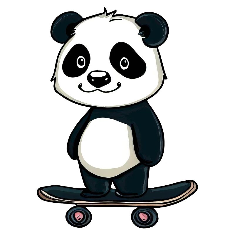 Skateboard Panda