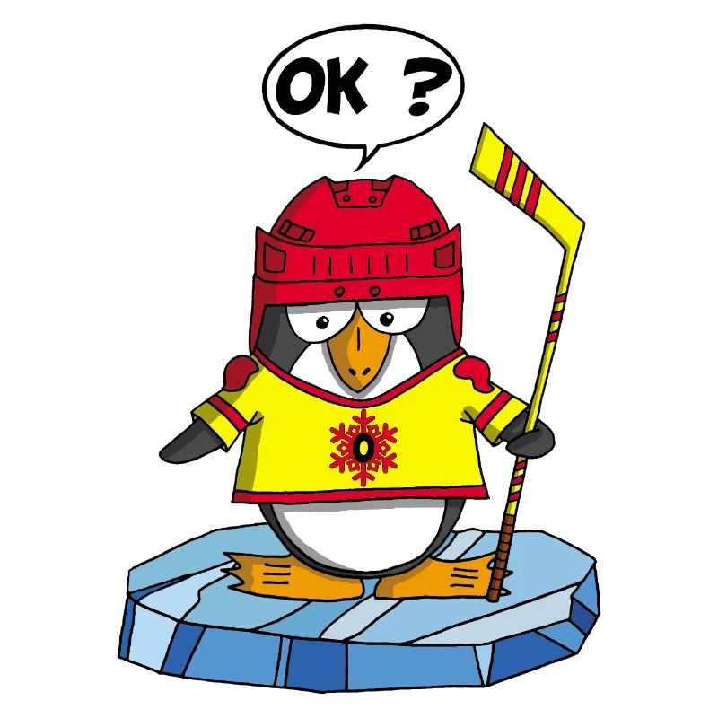 Sportlicher Pinguin