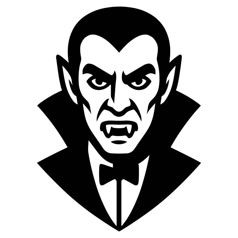 Vampir Porträt Illustration
