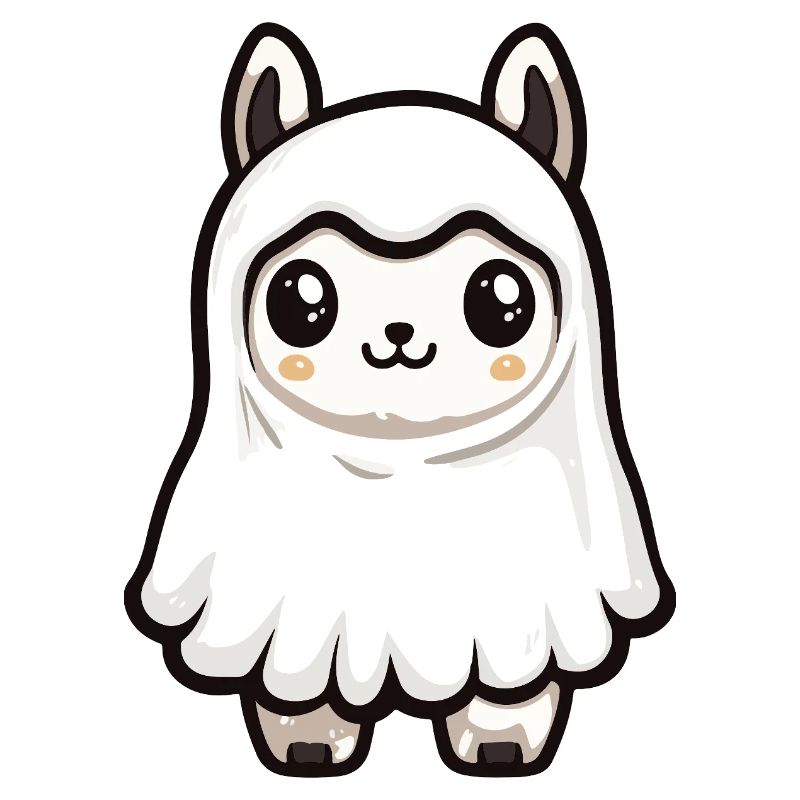 Alpaka Llama Halloween Geist