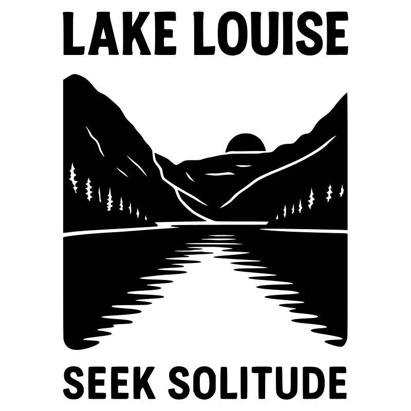 lake louise silhouette