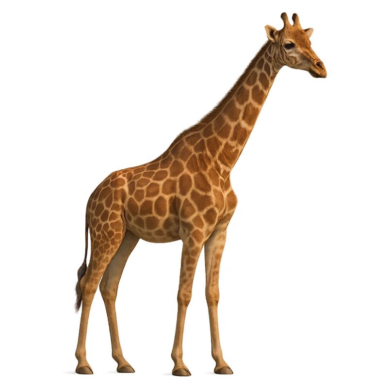 Giraffe in Naturton