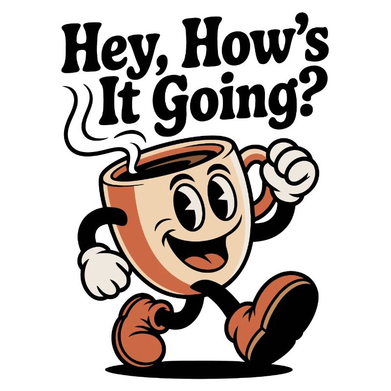 Laufender Kaffeebecher