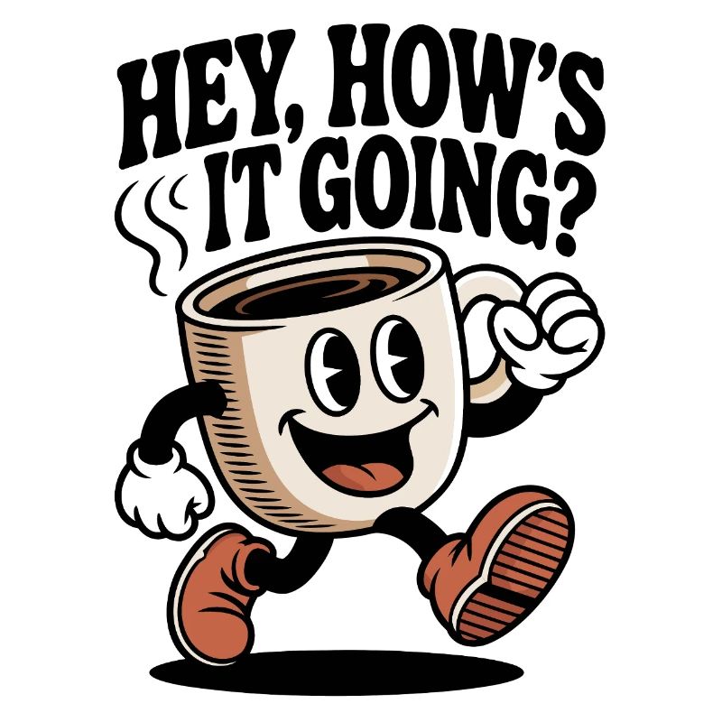 Kaffee  Cartoon Becher