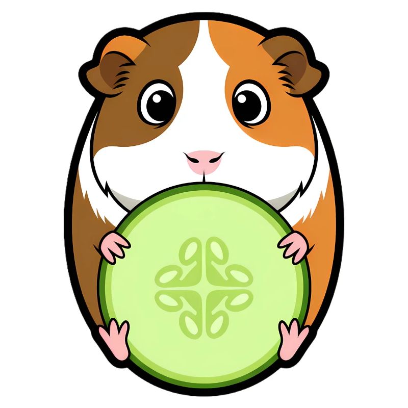 Meerschweinchen Gurke Comic