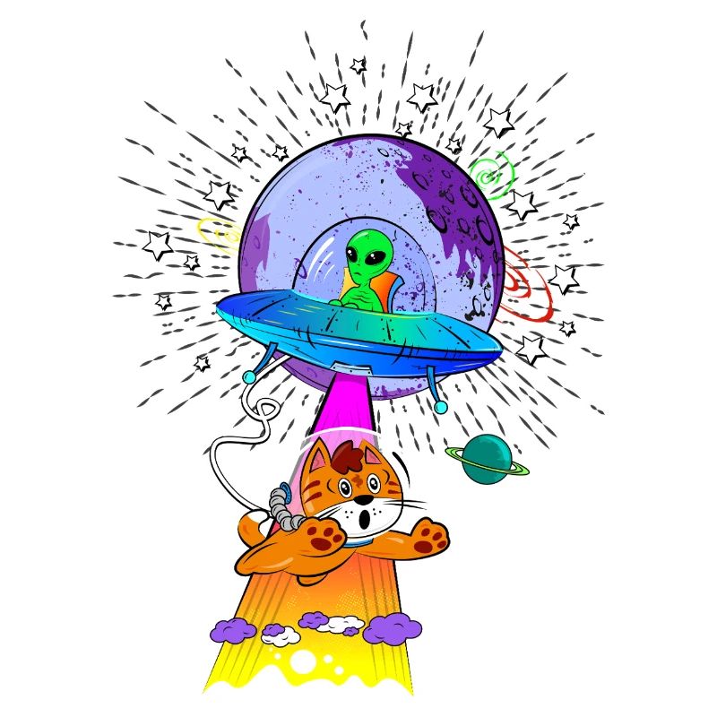 Kosmische Katzen-UFO-Abenteuer