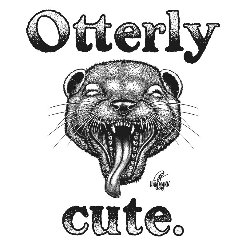 Handlettering „Otterly cute“