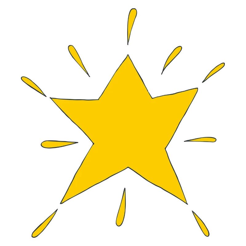 stern gelb strahlend