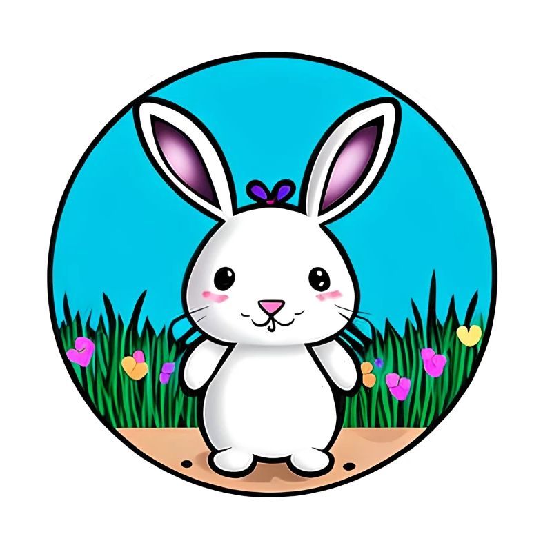 Klein Osterhase Weiß