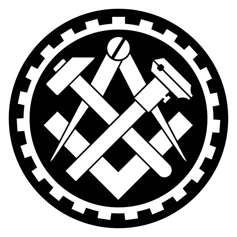 Mechaniker Zunftzeichen negativ