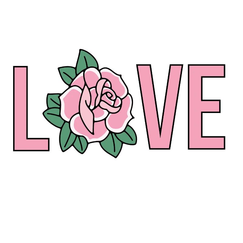 Pink Rose Love