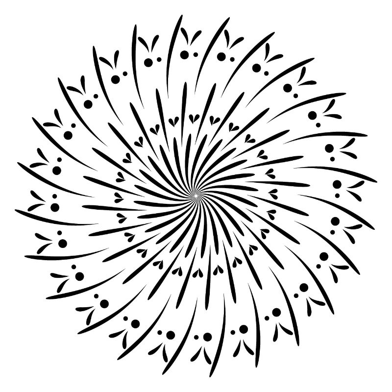 Rotating Circle Pattern Circle Gift Idea