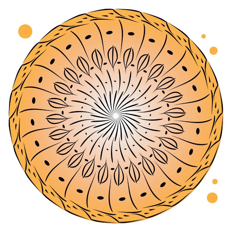 Rotating pattern circle