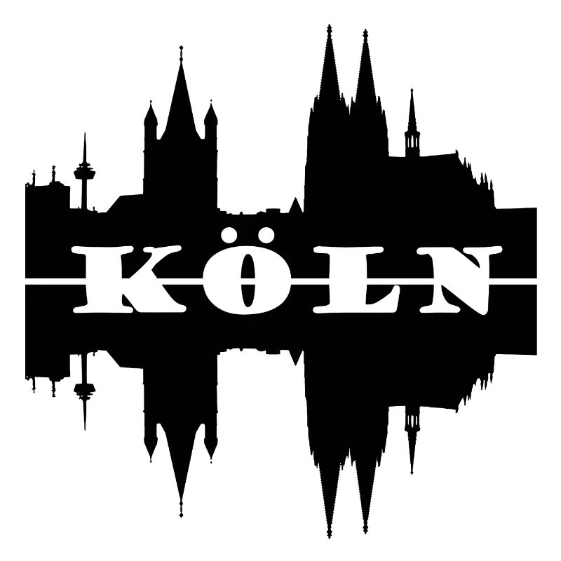 Koeln Skyline Silhouette