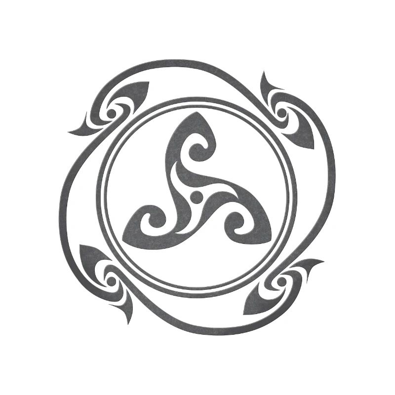 Latene Celtic symbol grå