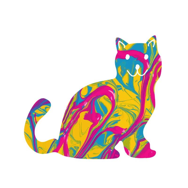 Bunte Britsch Shorthair Katze Geschenk