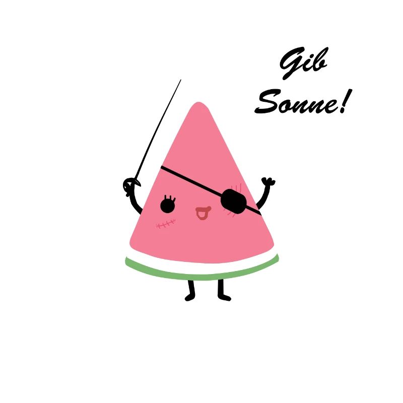 Melone Pirat Sonne