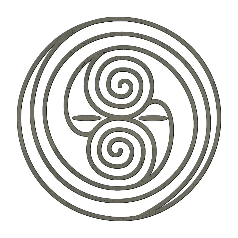 Keltische Spirale grau