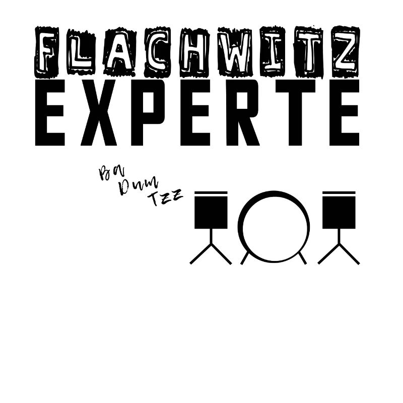 Flachwitzexperte schwarz