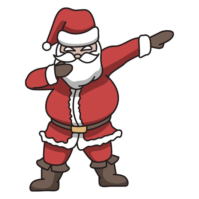 Santa dabbing gift Christmas dance