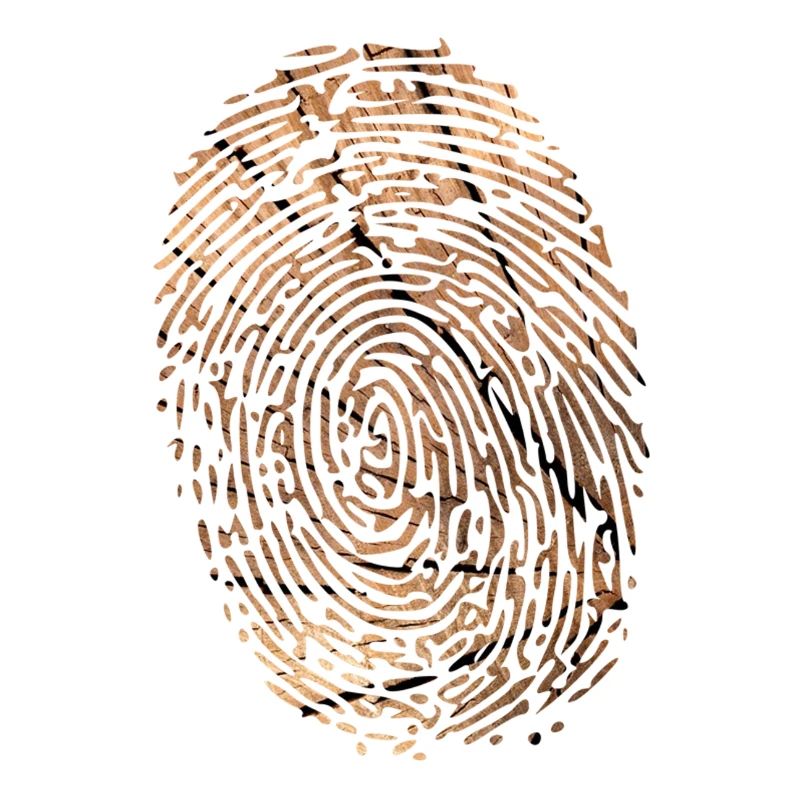 Fingerabdruck Holz