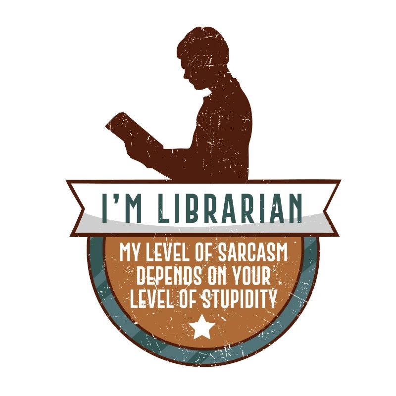 Funny library librarian library gift