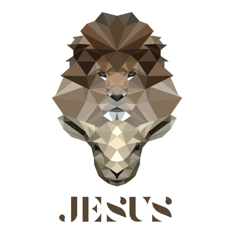Der Löwe & Das Lamm - Jesus - Poly Design