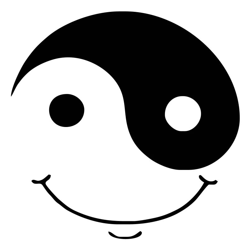 ying yang smiley