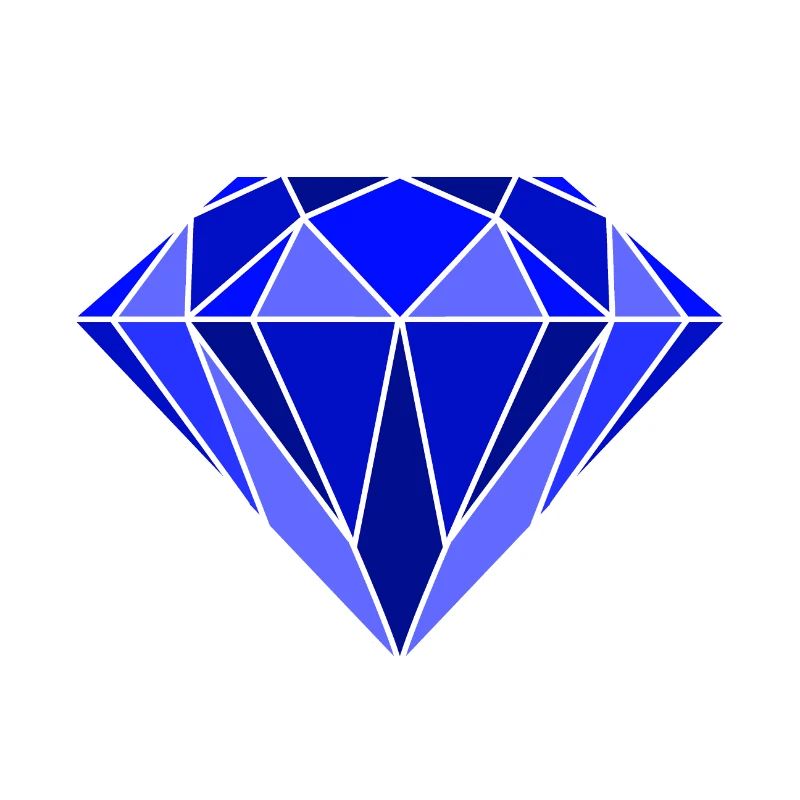 Diamant in blau