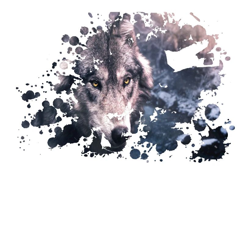 Wolf color splash