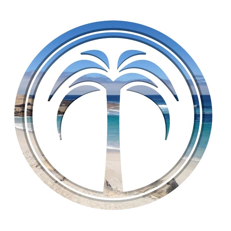 Strand Palme Strandpromenade