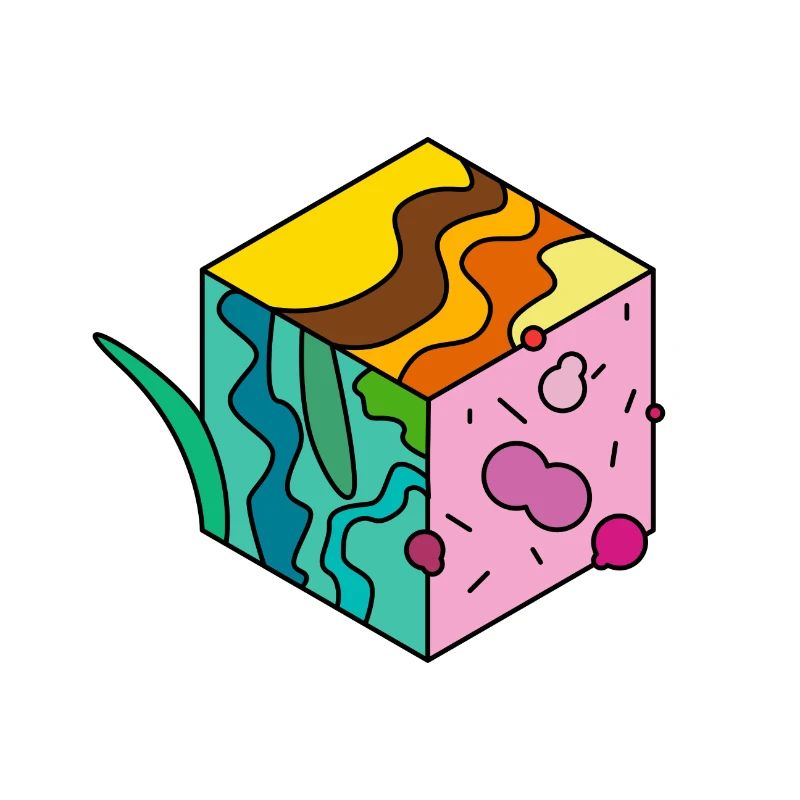 Cube Dimensions Optical Illusion Gift Idea