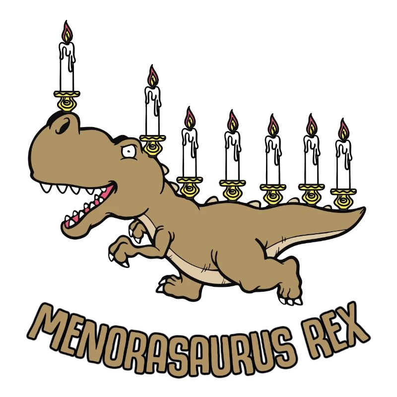 Menorasaurus Rex - Geschenkidee Juden, Chanuka