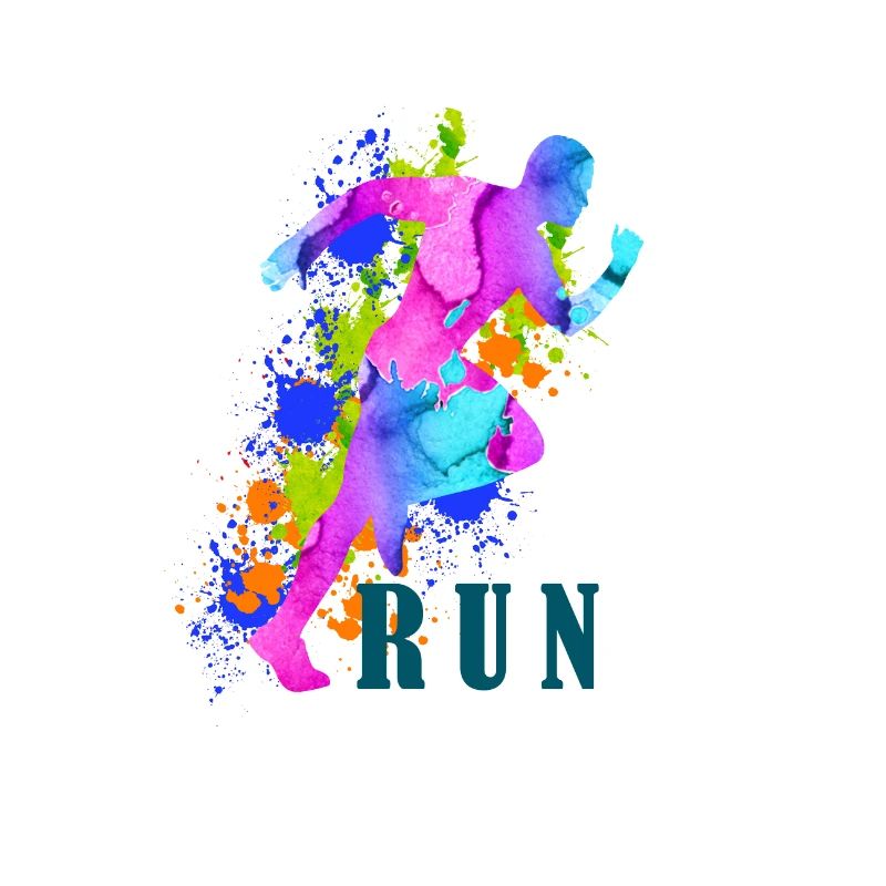 Courir à l'aquarelle