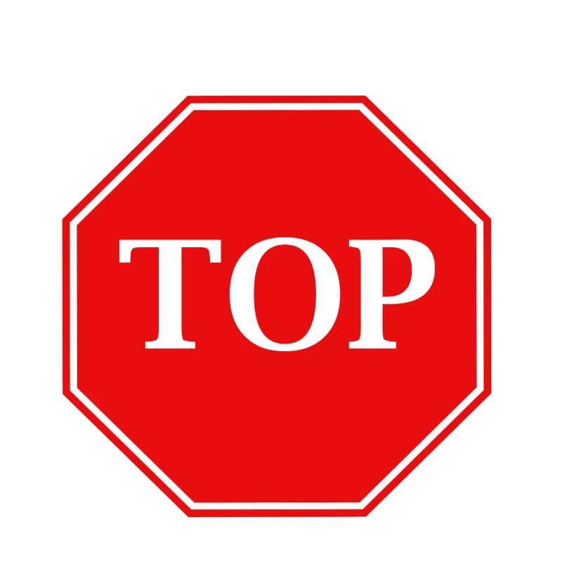top Schild
