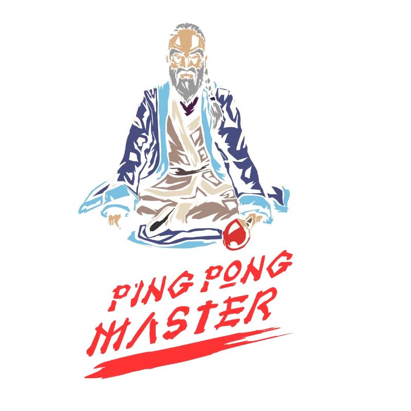 Ping Pong Master Monk Monk Table Tennis Gift