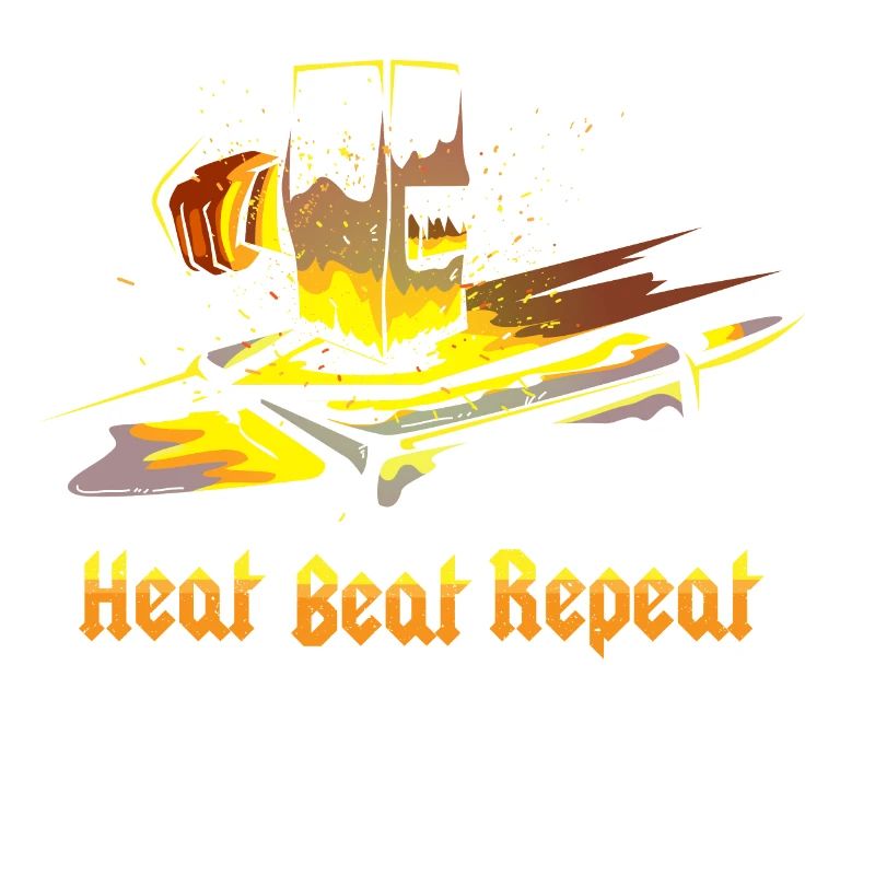 Forgeron forgeron brillant épée marteau répéter