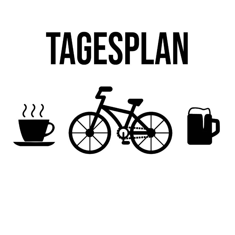 Fahrradfahrer Fahrrad Tagesplan Geschenkidee
