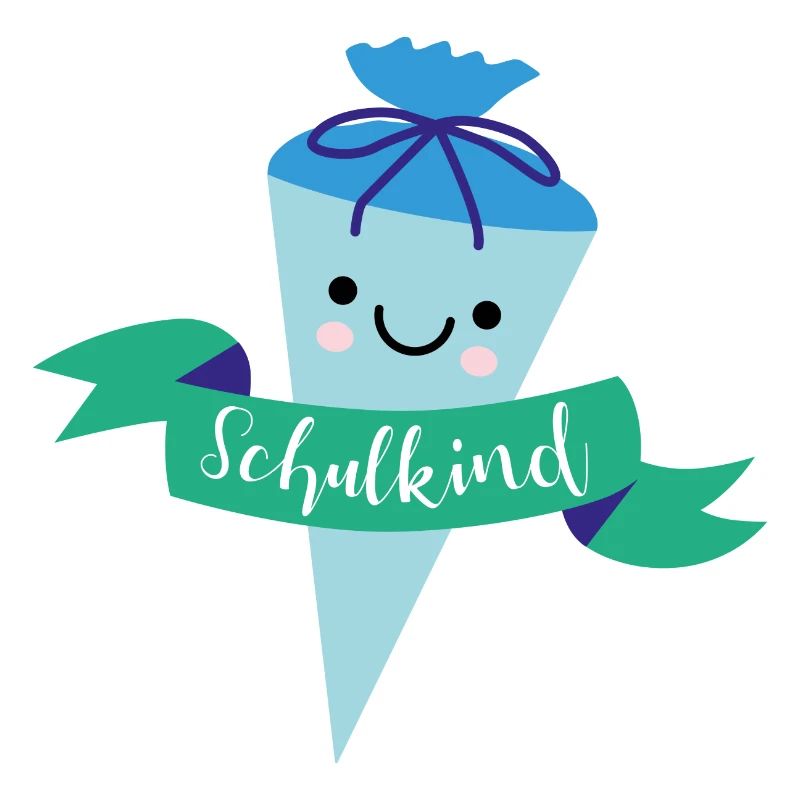 Schultüte in blau