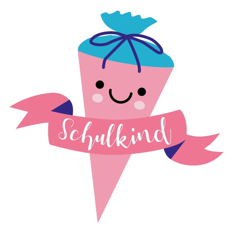 Schultüte in rosa