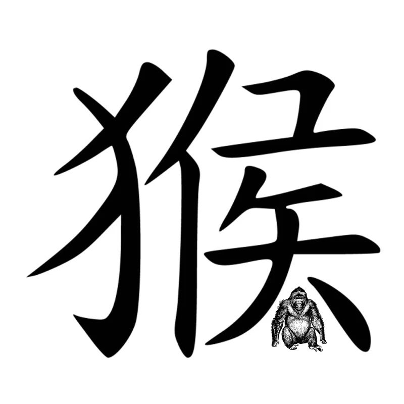 Affe Chinesisches Tierkreiszeichen