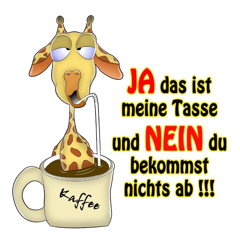 Giraffe im Kaffee