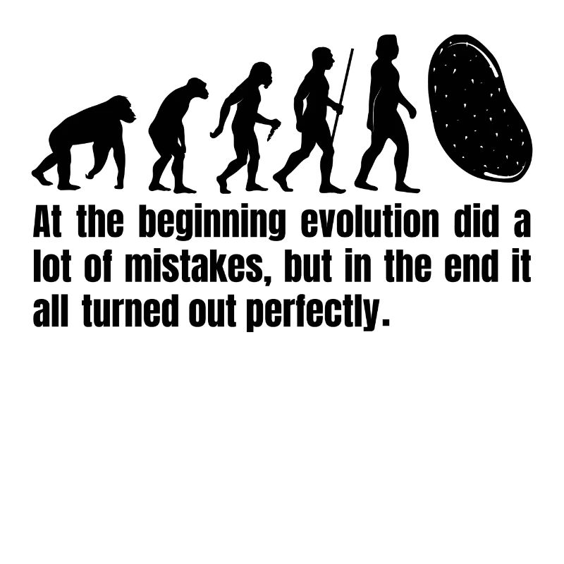 Funny Potato Evolution Saying Darwin T-Shirt
