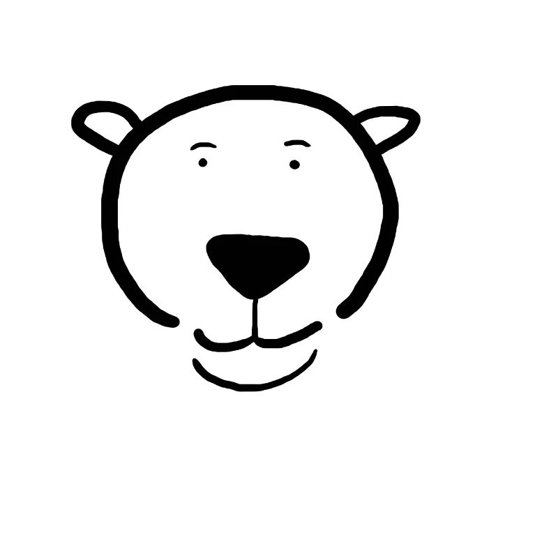 Ours, dessin, simple, simple, simple, beau