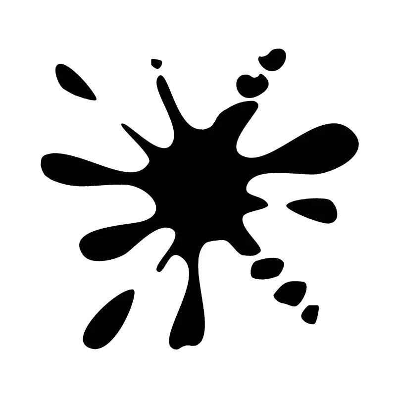 Klecks schwarz