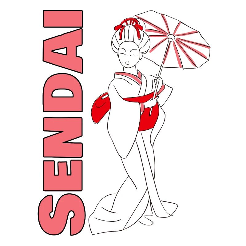 Sendai und Geisha